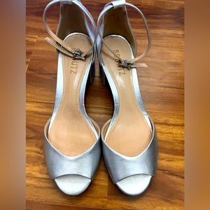 New silver heels